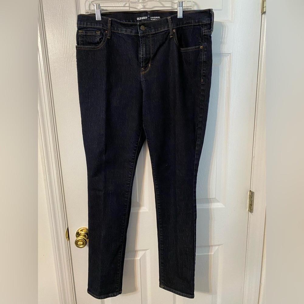 Old navy Women's Dark Blue Jeans Size 14